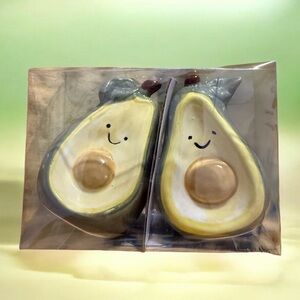 Avocado Salt & Pepper Shaker Set Brunch Tier Table NWT